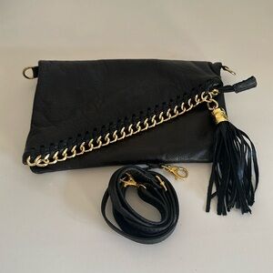 Italian leather clucth
